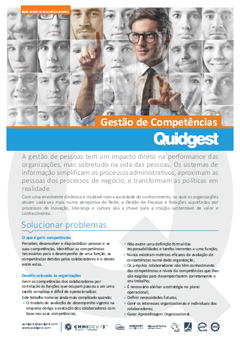 brochura Gestão de Competências da Quidgest